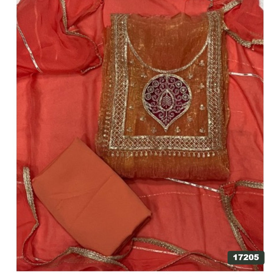 Silk Embroidery Suit Set