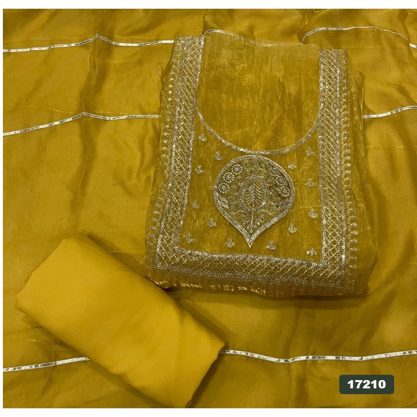 Silk Embroidery Suit Set