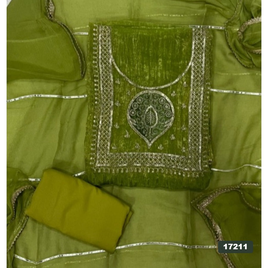 Silk Embroidery Suit Set