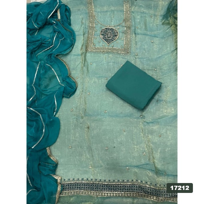 Silk Embroidery Suit Set