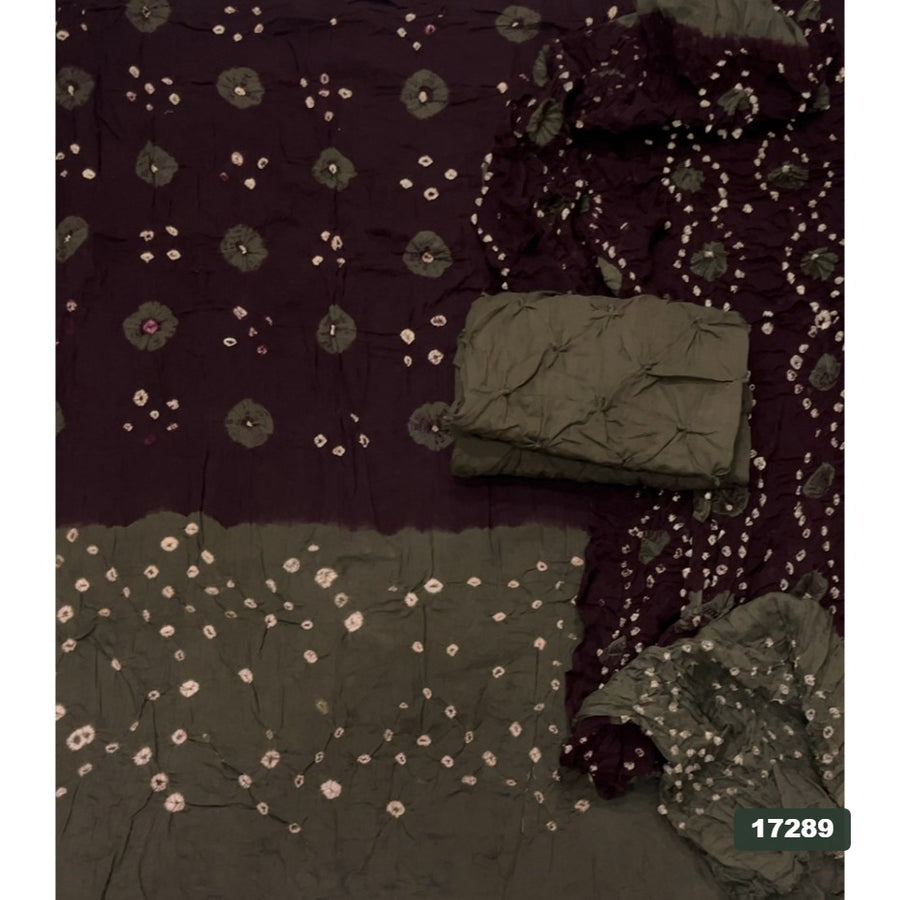 Pure Bandhej Cambric Cotton Suit Set