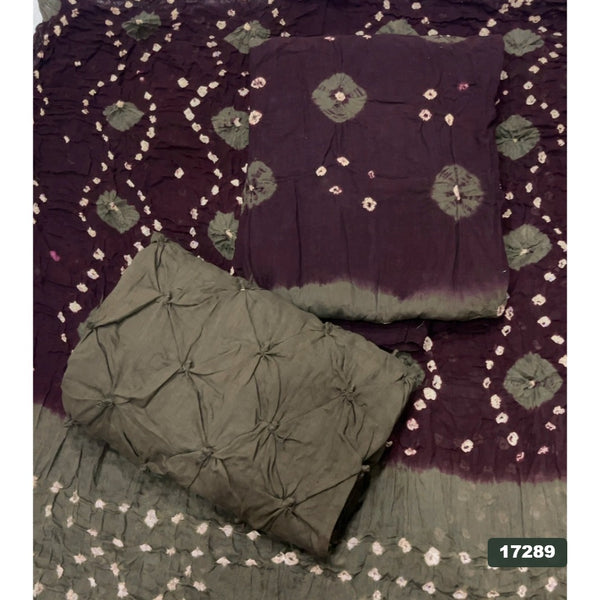 Pure Bandhej Cambric Cotton Suit Set