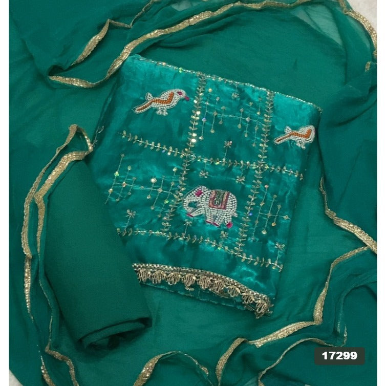 Skylon Silk Embroidery Suit Set