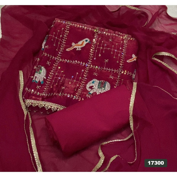 Skylon Silk Embroidery Suit Set