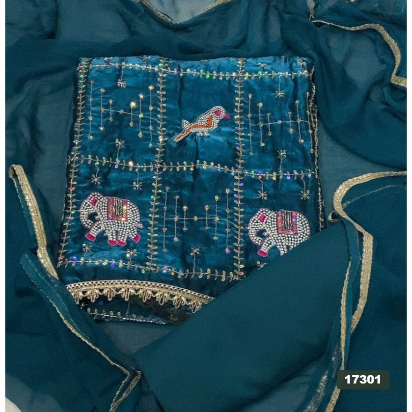 Skylon Silk Embroidery Suit Set
