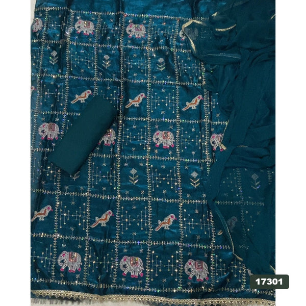 Skylon Silk Embroidery Suit Set