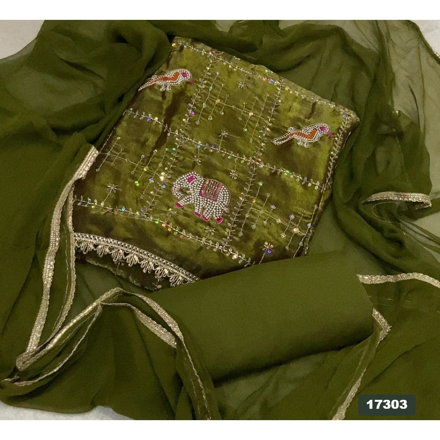 Skylon Silk Embroidery Suit Set