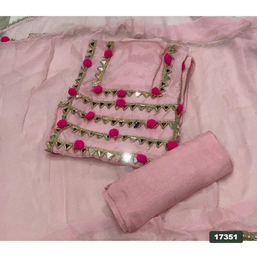 Glass Organza Premium Edit Suit Set