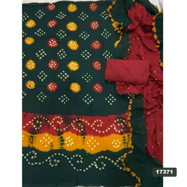Pure Bandhej Cambric Cotton Suit Set