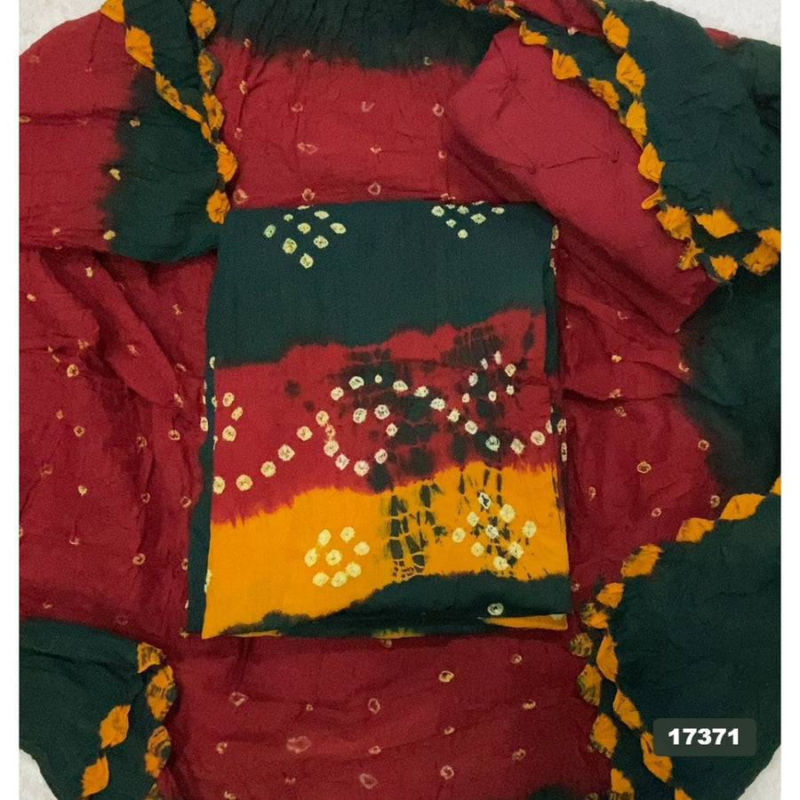 Pure Bandhej Cambric Cotton Suit Set