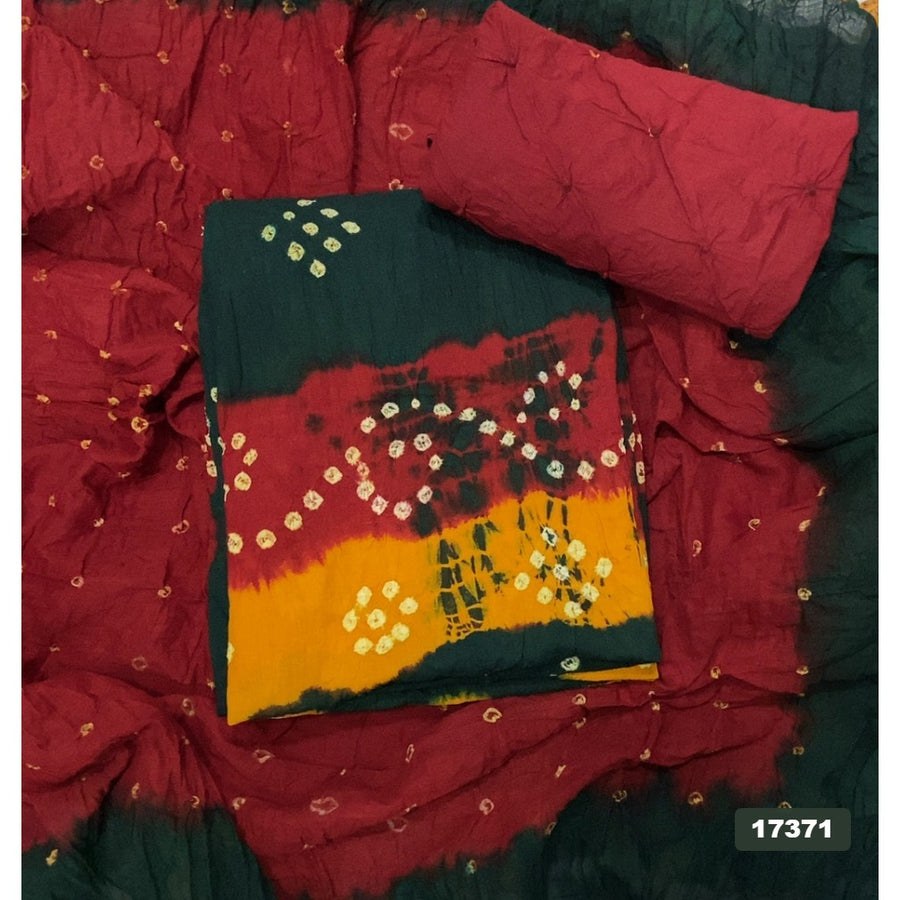 Pure Bandhej Cambric Cotton Suit Set
