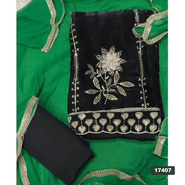 Silk Embroidery Suit Set
