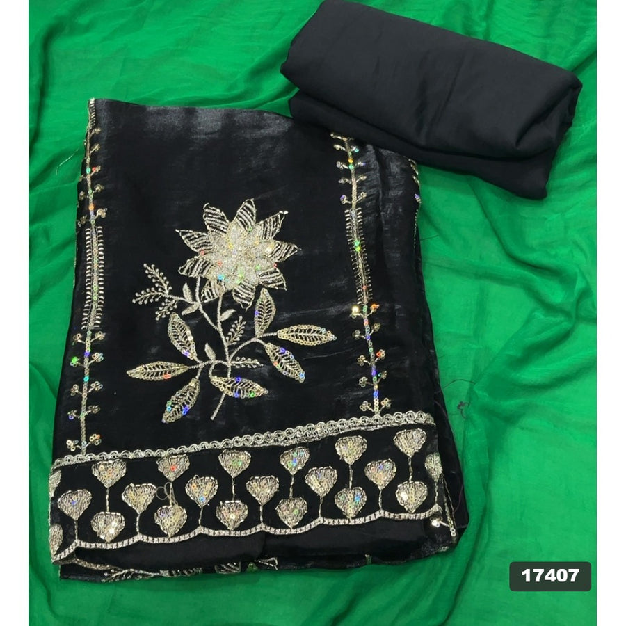 Silk Embroidery Suit Set