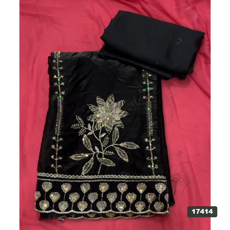 Silk Embroidery Suit Set