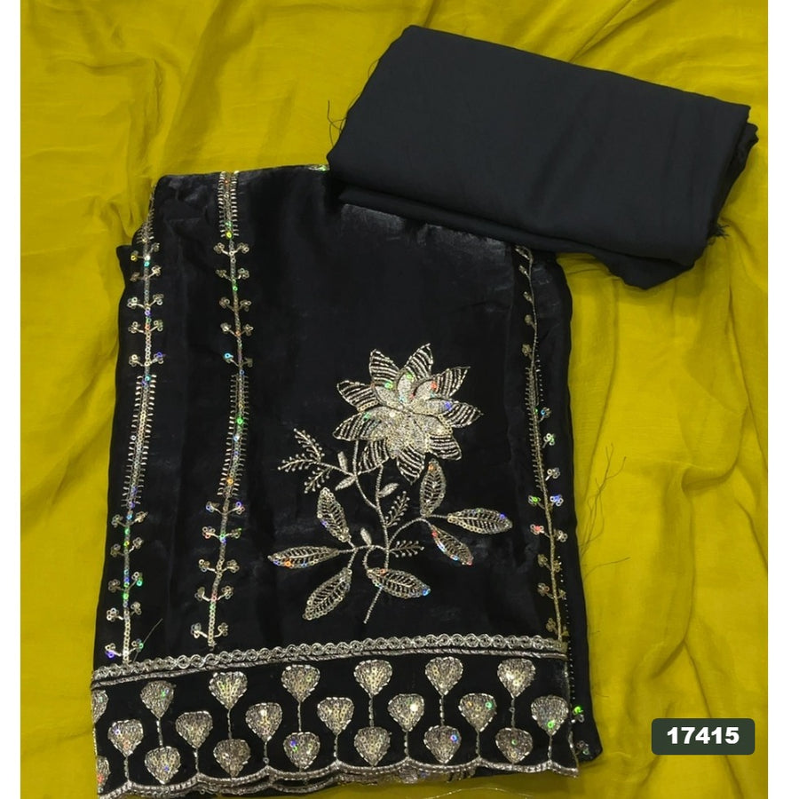 Silk Embroidery Suit Set