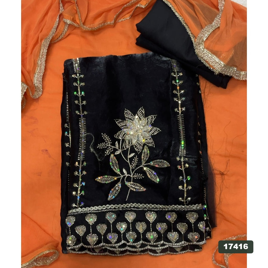 Silk Embroidery Suit Set