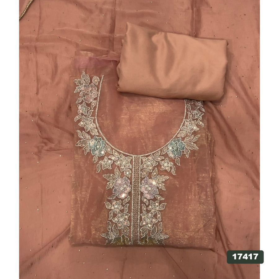 Silk Embroidery Suit Set