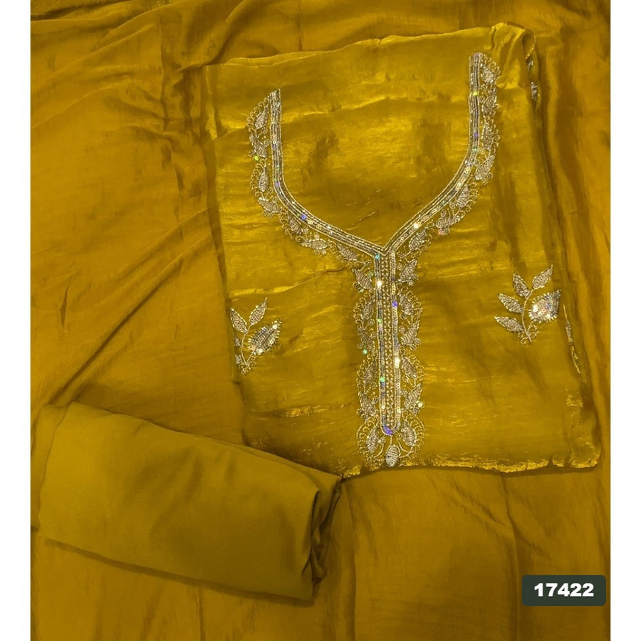 Silk Embroidery Suit Set