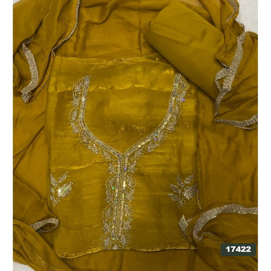 Silk Embroidery Suit Set