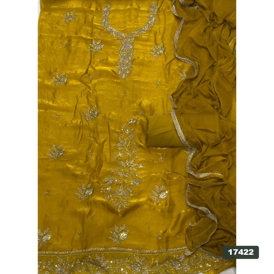 Silk Embroidery Suit Set