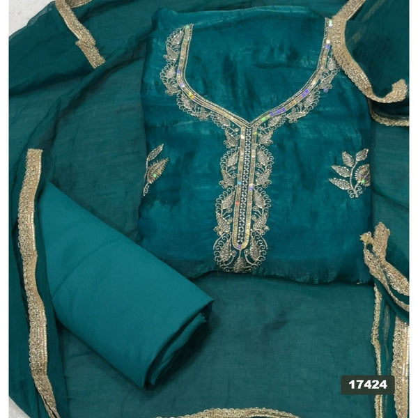 Silk Embroidery Suit Set