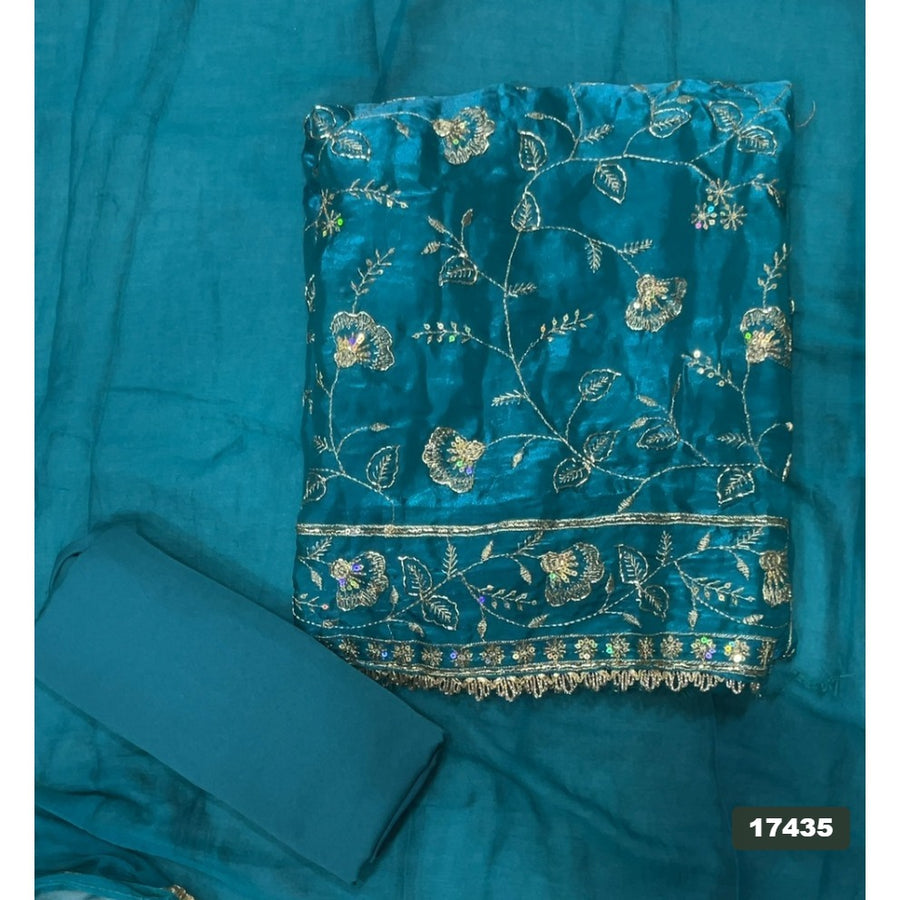 Silk Embroidery Suit Set