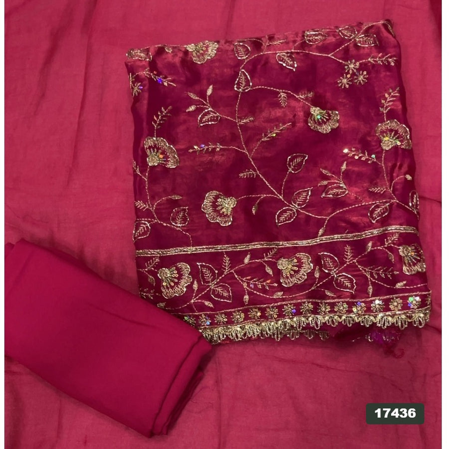 Silk Embroidery Suit Set