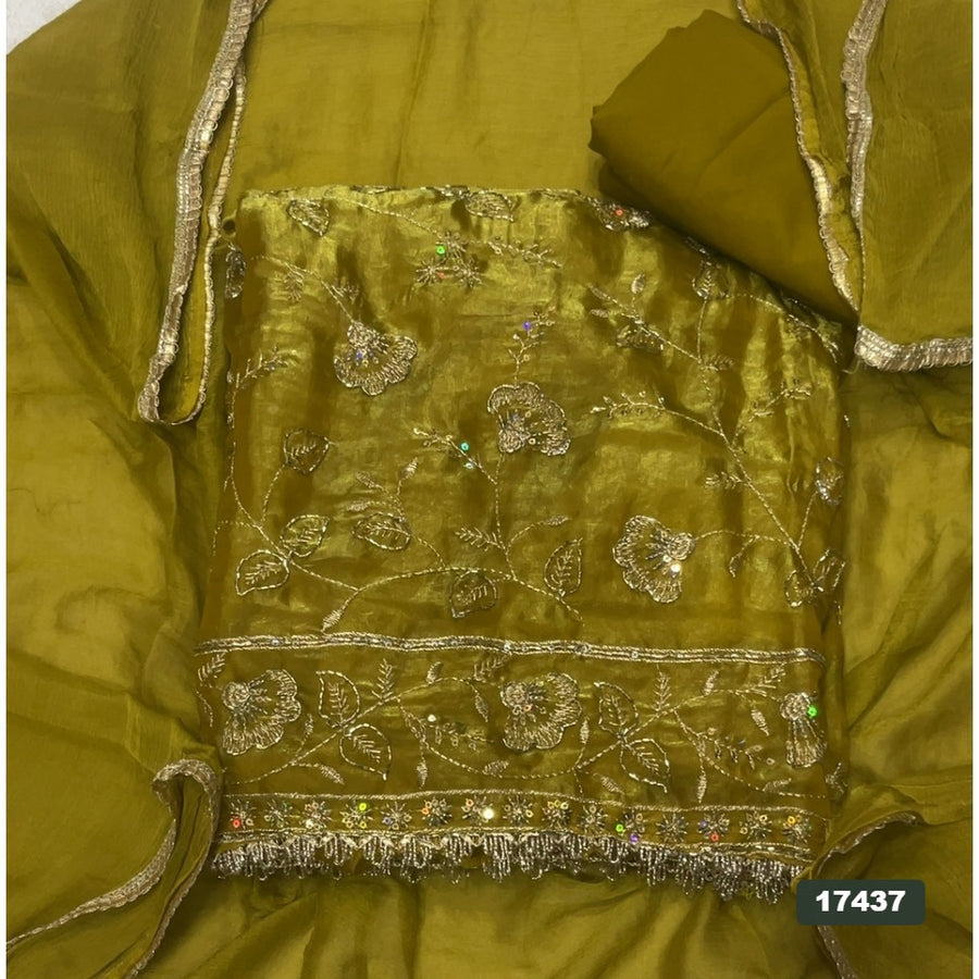 Silk Embroidery Suit Set
