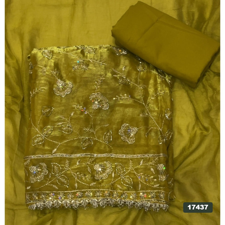 Silk Embroidery Suit Set