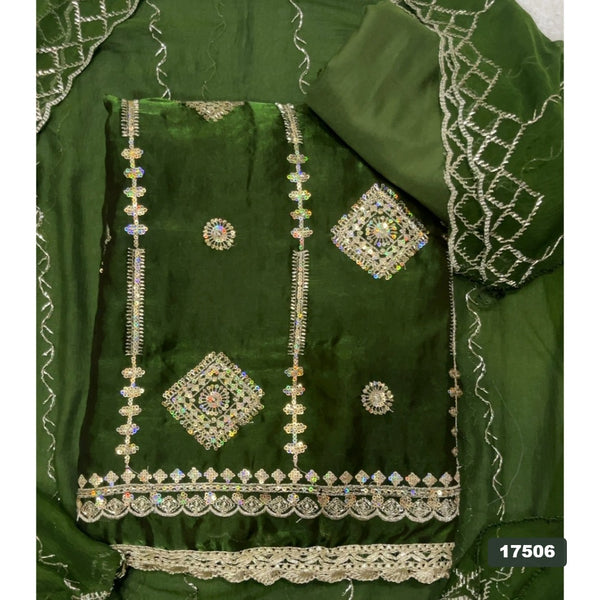 Silk Embroidery Suit Set