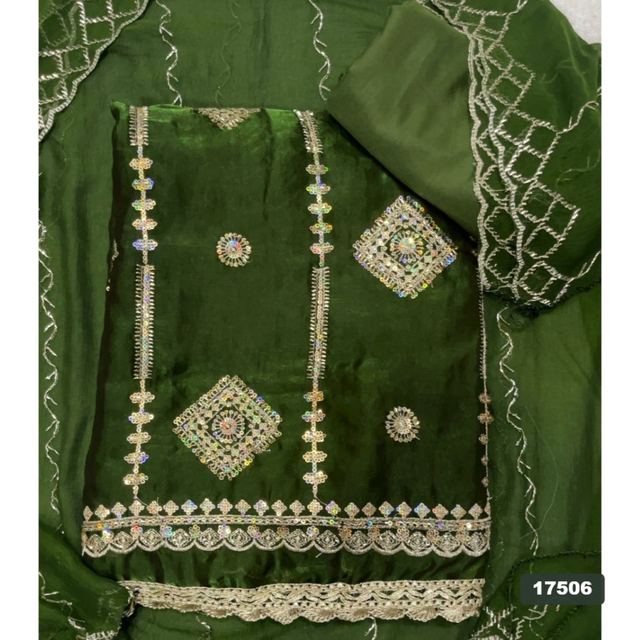 Silk Embroidery Suit Set