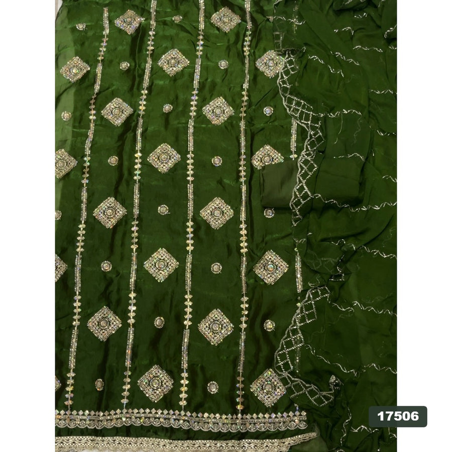 Silk Embroidery Suit Set