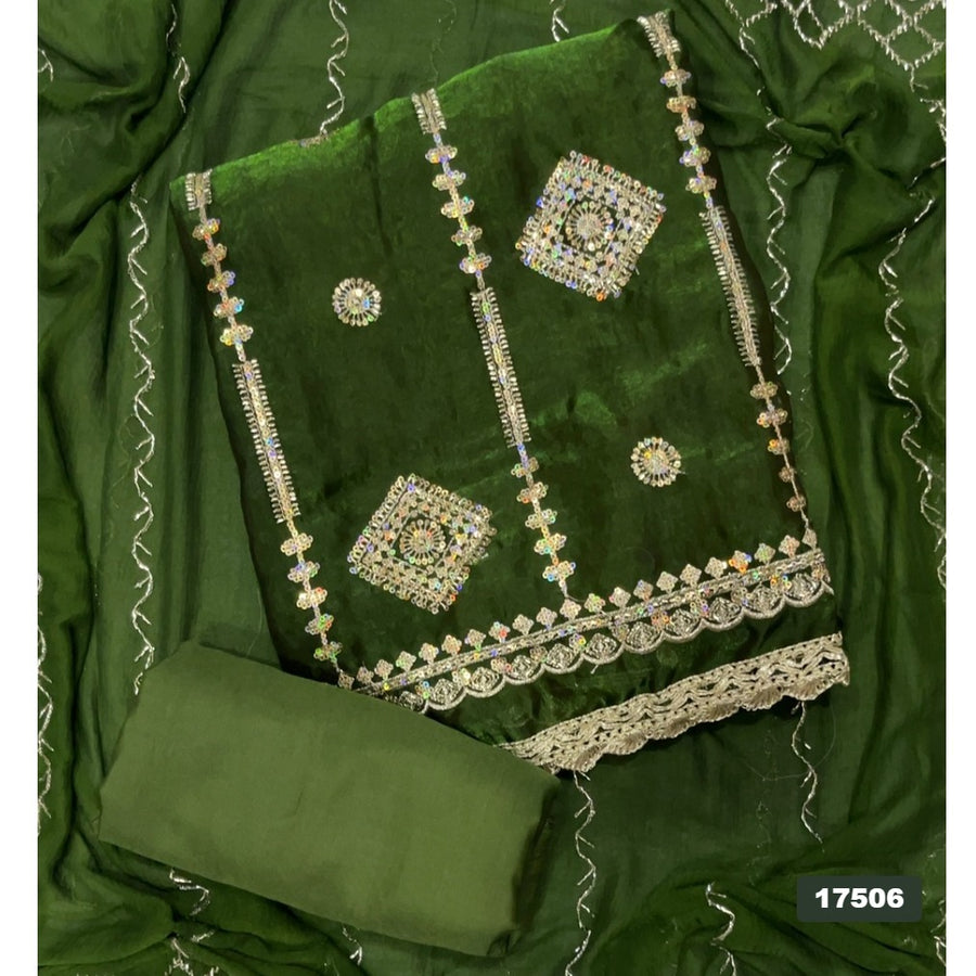 Silk Embroidery Suit Set