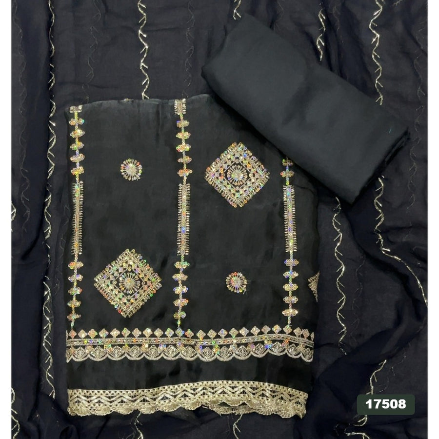 Silk Embroidery Suit Set