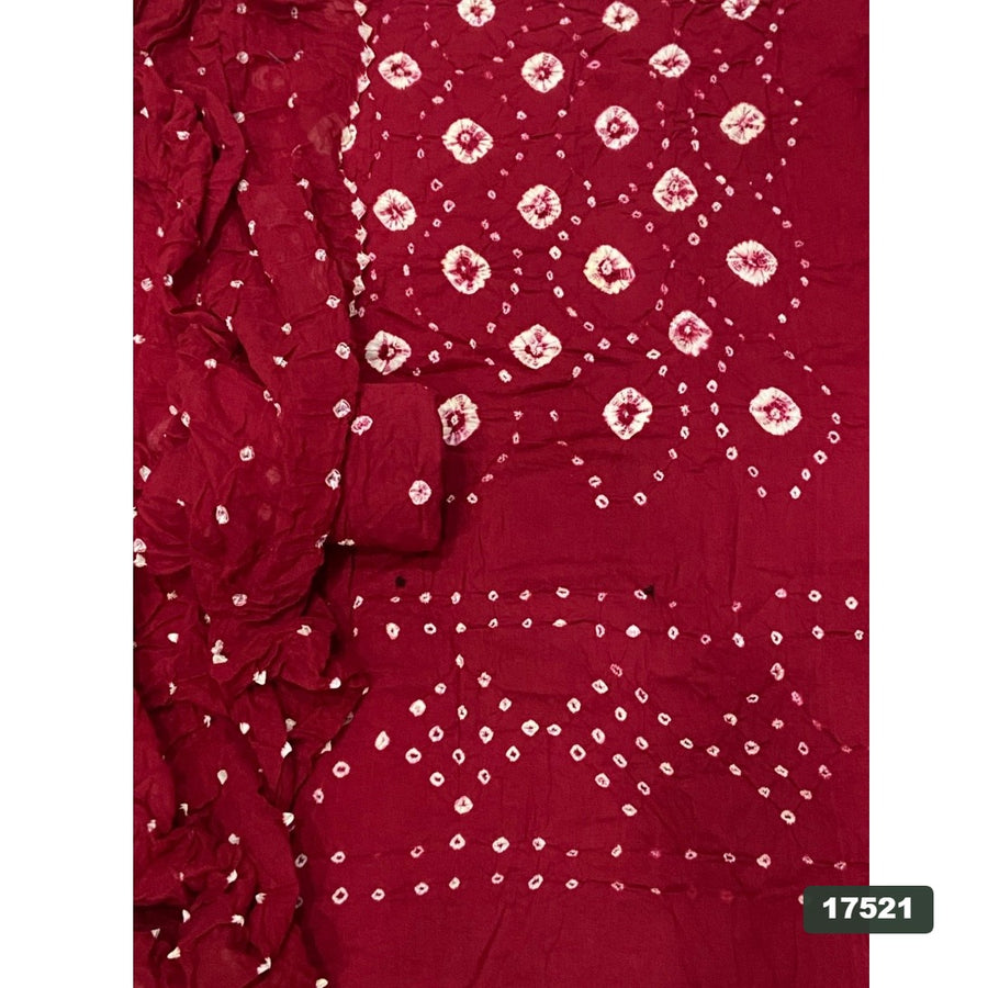 Pure Bandhej Cambric Cotton Suit Set