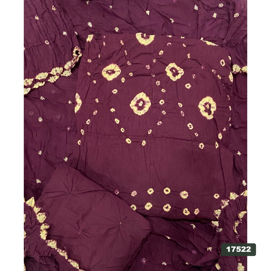 Pure Bandhej Cambric Cotton Suit Set