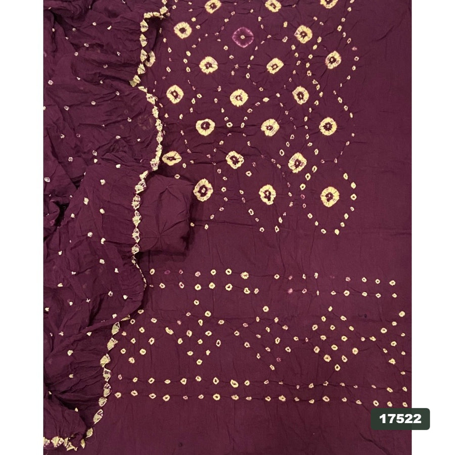 Pure Bandhej Cambric Cotton Suit Set