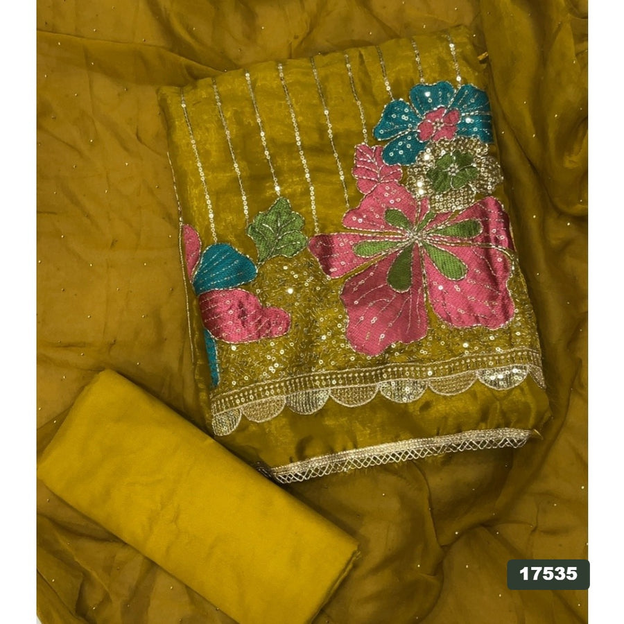 Silk Embroidery Suit Set