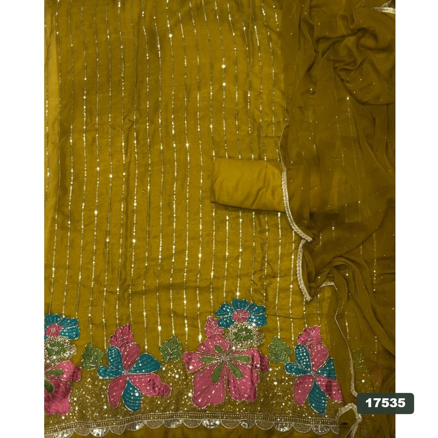 Silk Embroidery Suit Set