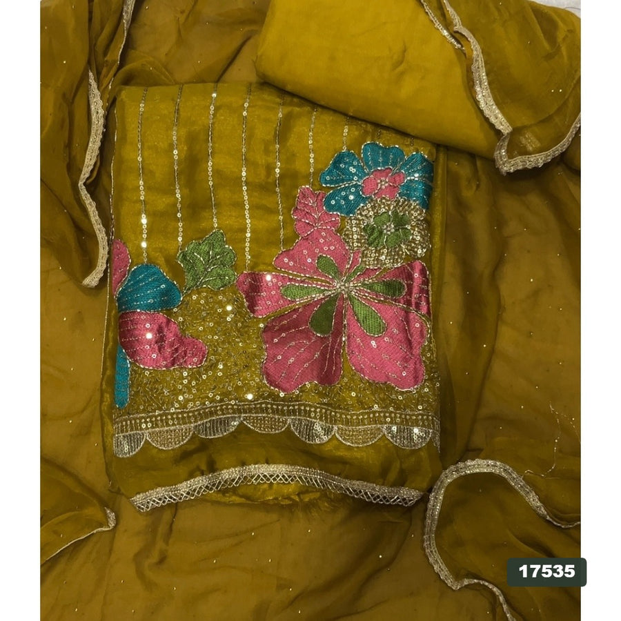 Silk Embroidery Suit Set