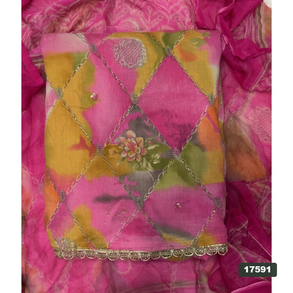 Jaam Silk Embroidery Suit Set