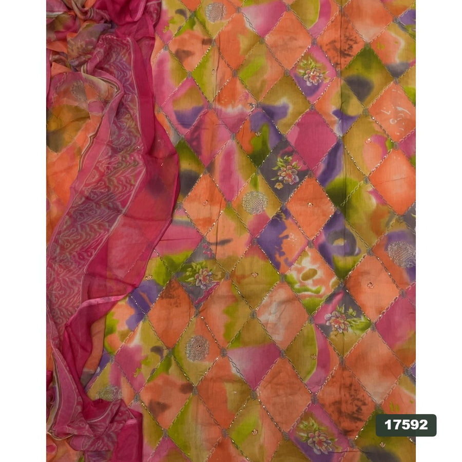 Jaam Silk Embroidery Suit Set
