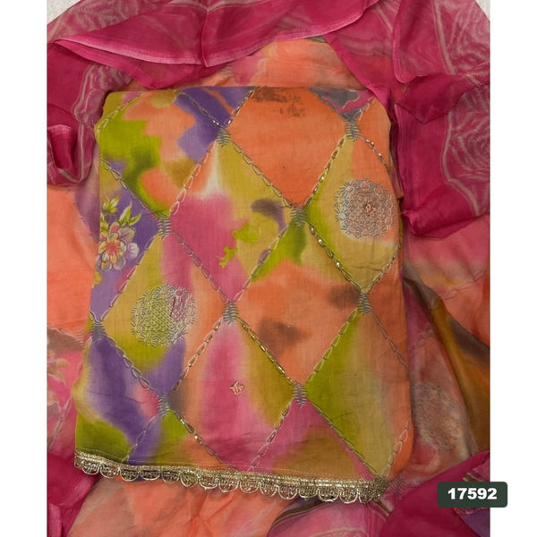 Jaam Silk Embroidery Suit Set