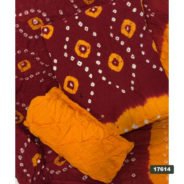 Pure Bandhej Cambric Cotton Suit Set