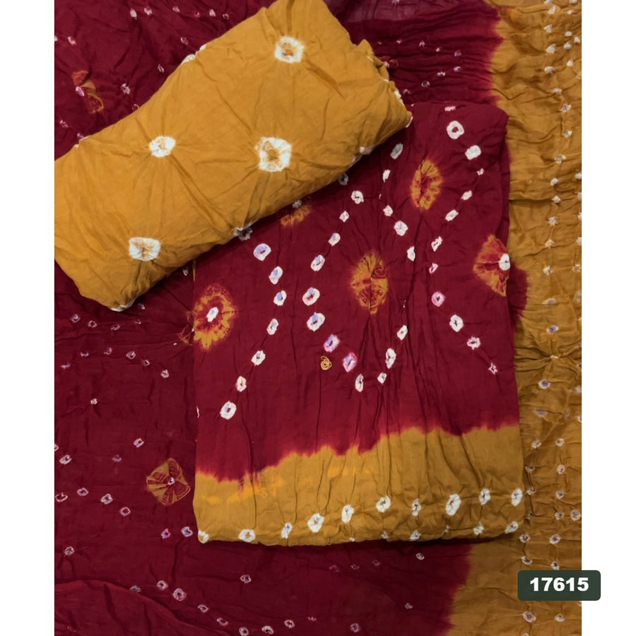 Pure Bandhej Cambric Cotton Suit Set