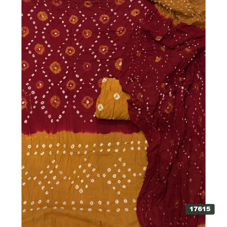 Pure Bandhej Cambric Cotton Suit Set