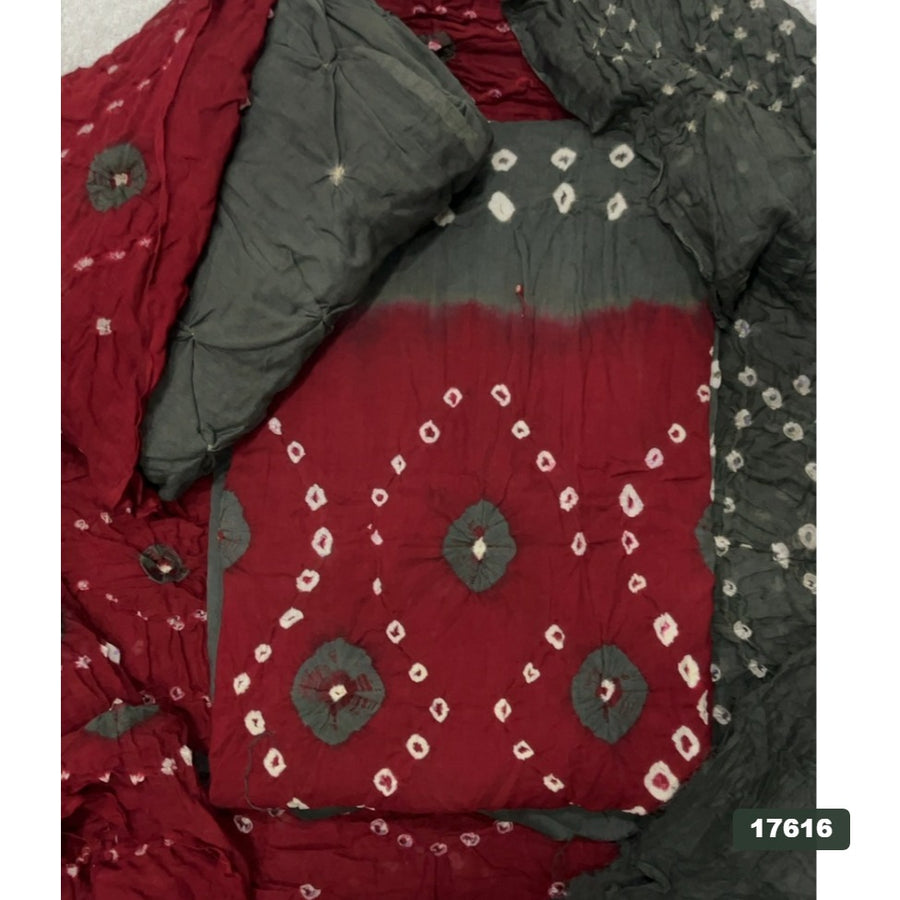 Pure Bandhej Cambric Cotton Suit Set