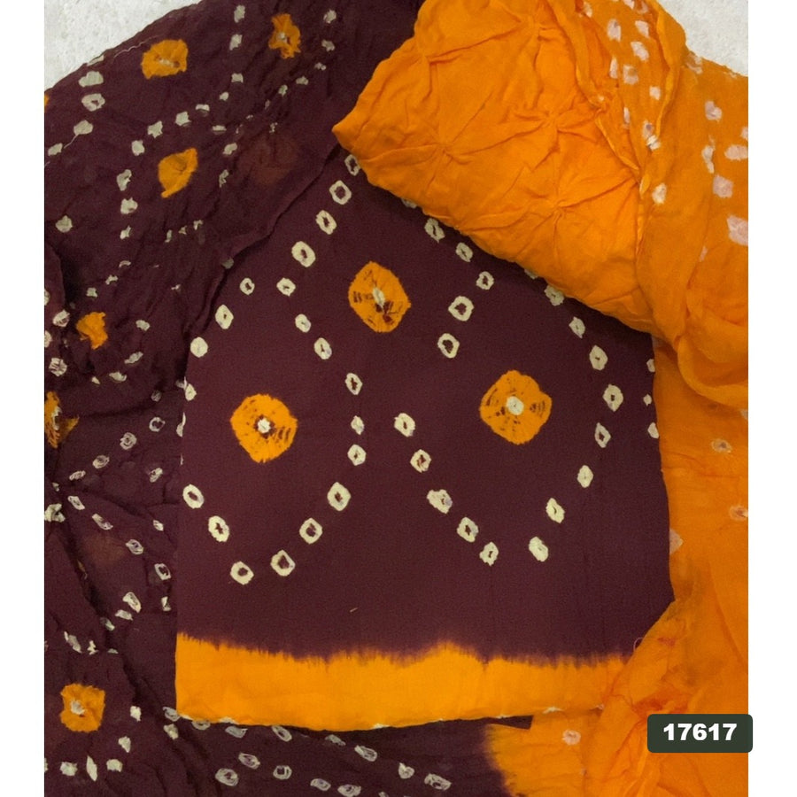 Pure Bandhej Cambric Cotton Suit Set
