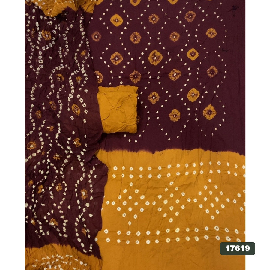 Pure Bandhej Cambric Cotton Suit Set