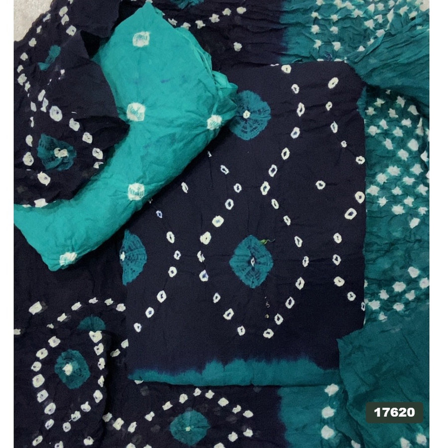 Pure Bandhej Cambric Cotton Suit Set